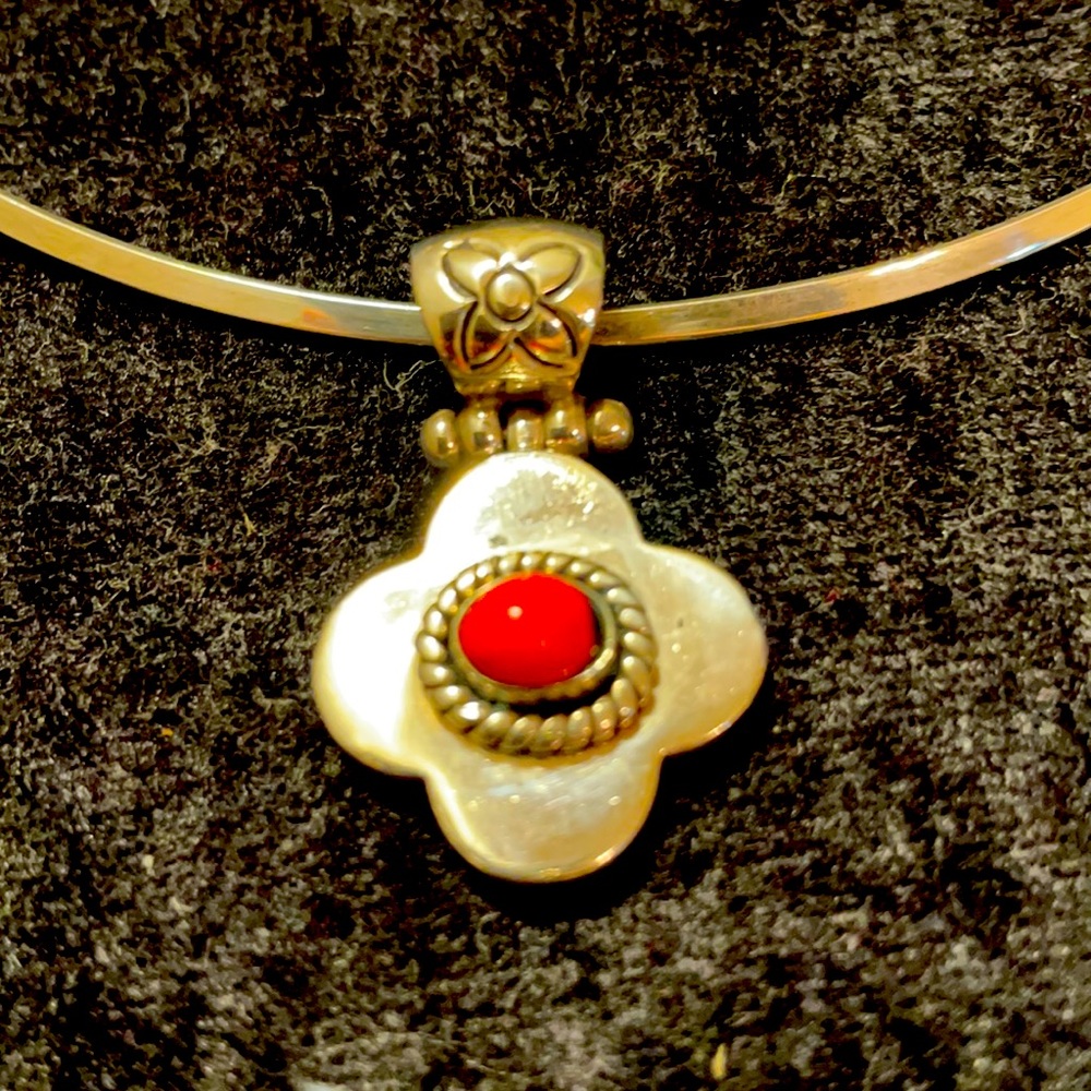 950 Peruvian necklace charm w huayruro